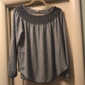 Gap smocked neck top